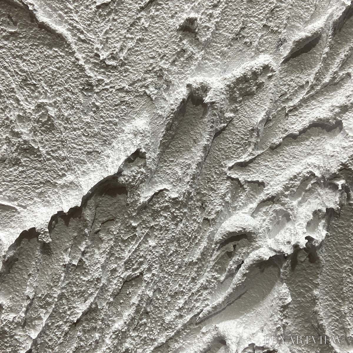 ARTOVITAS White Mountain – Textured Mountain Painting - image 4