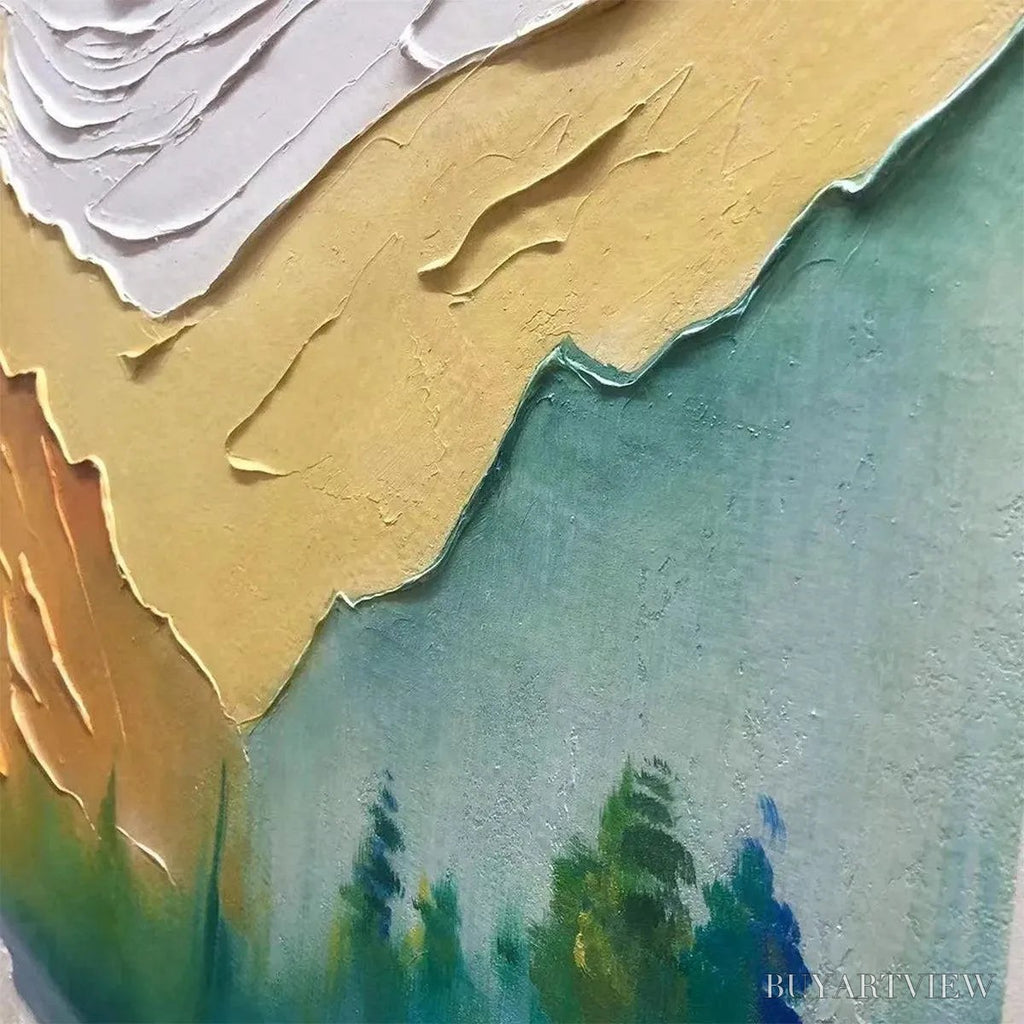 ARTOVITAS Autumn Valley – Textured Landscape Painting - image 3