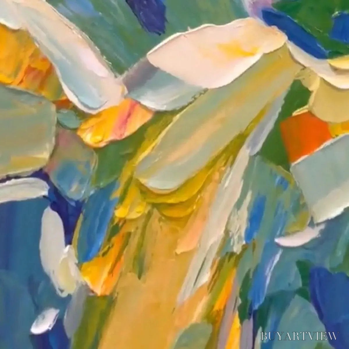 ARTOVITAS Blue Ridge Mountains – Textured Impasto Mountain Landscape Painting - image 3