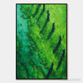 ARTOVITAS Verdant Guardians – Textured Vertical Abstract Painting of Ancient Sentinels - image 1
