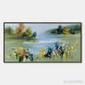 ARTOVITAS Whispering Meadow – Textured Impasto Wildflower Landscape Painting - image 1