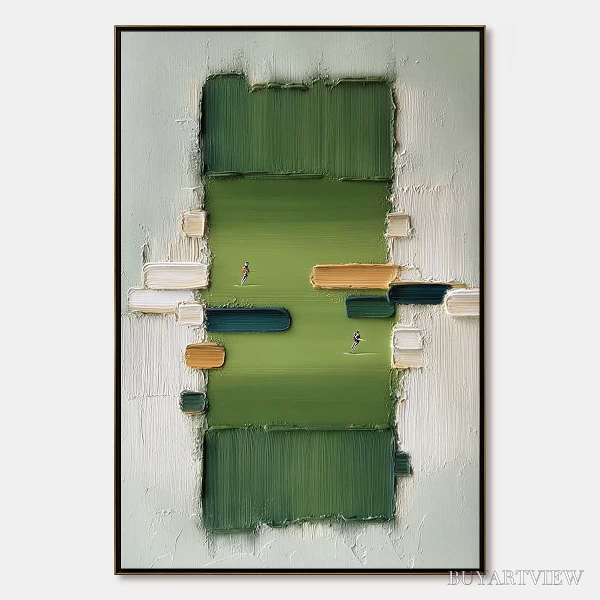 ARTOVITAS the Arena – Textured Abstract Sports Painting with a Minimalist Feel - image 1