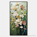 ARTOVITAS Garden Serenade – Textured Impasto Painting of a Wildflower Meadow - image 1