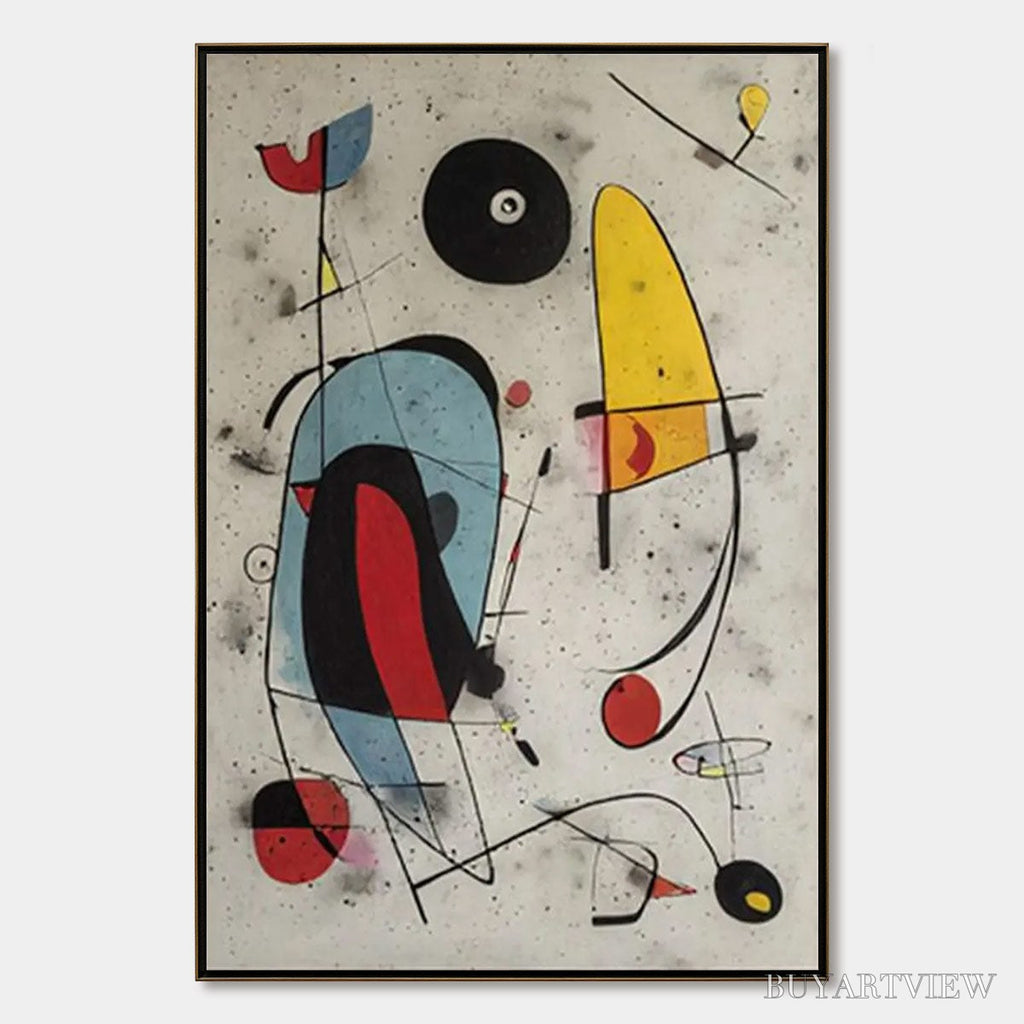 ARTOVITAS Cosmic Notes – Modern Abstract Geometric Oil Painting - image 1