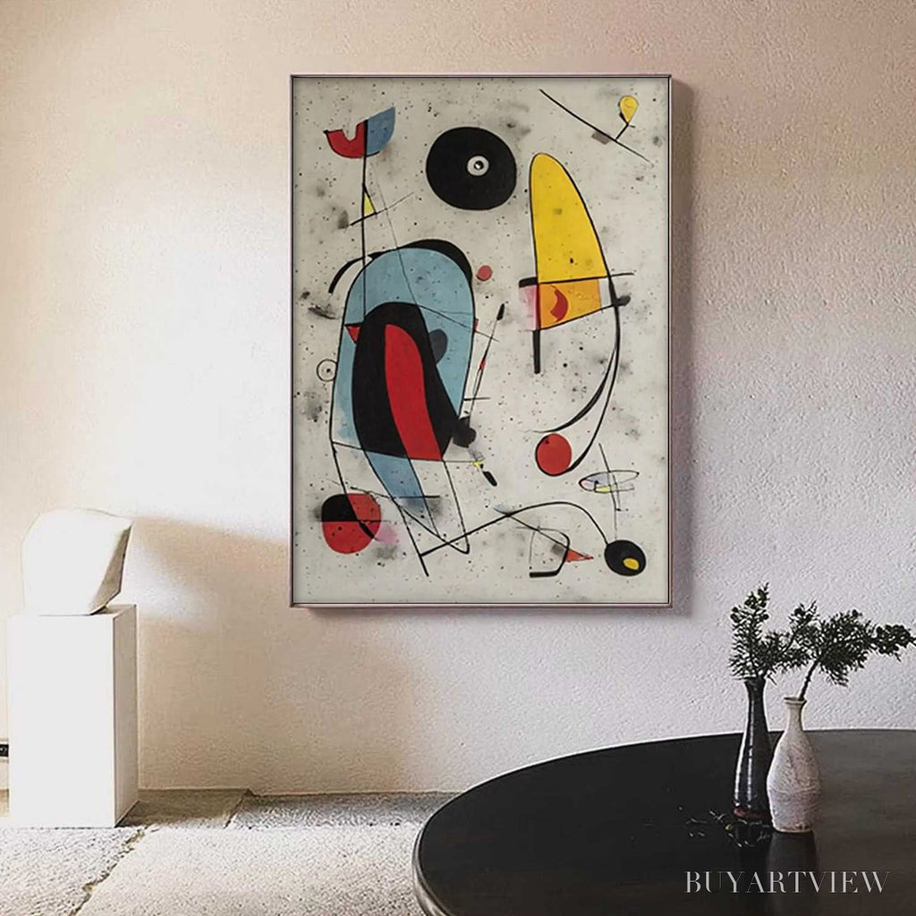 ARTOVITAS Cosmic Notes – Modern Abstract Geometric Oil Painting - image 2