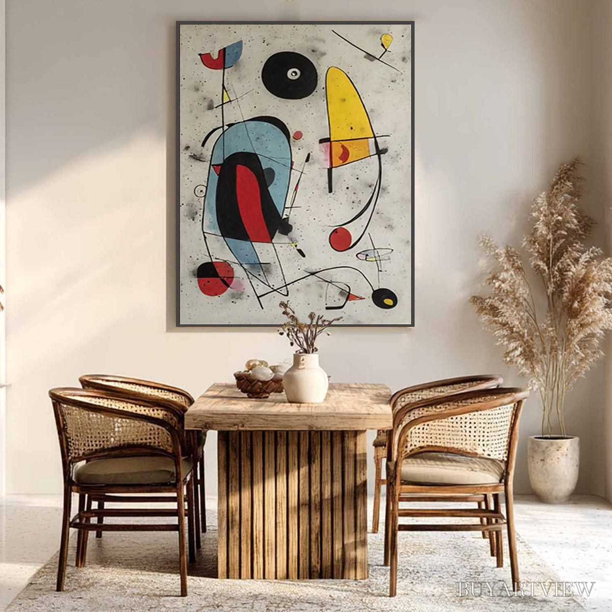ARTOVITAS Cosmic Notes – Modern Abstract Geometric Oil Painting - image 3