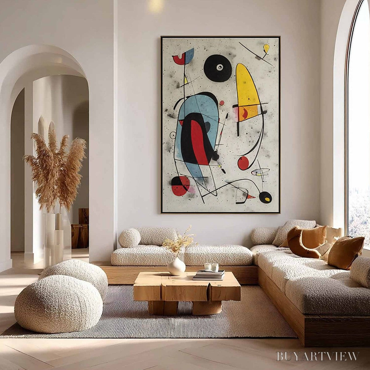 ARTOVITAS Cosmic Notes – Modern Abstract Geometric Oil Painting - image 5