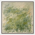 ARTOVITAS Field Breeze – Minimalist Abstract Green Landscape Oil Painting - image 1