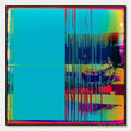 ARTOVITAS Digital Interruption – Vibrant Abstract Glitch Art Oil Painting - image 1