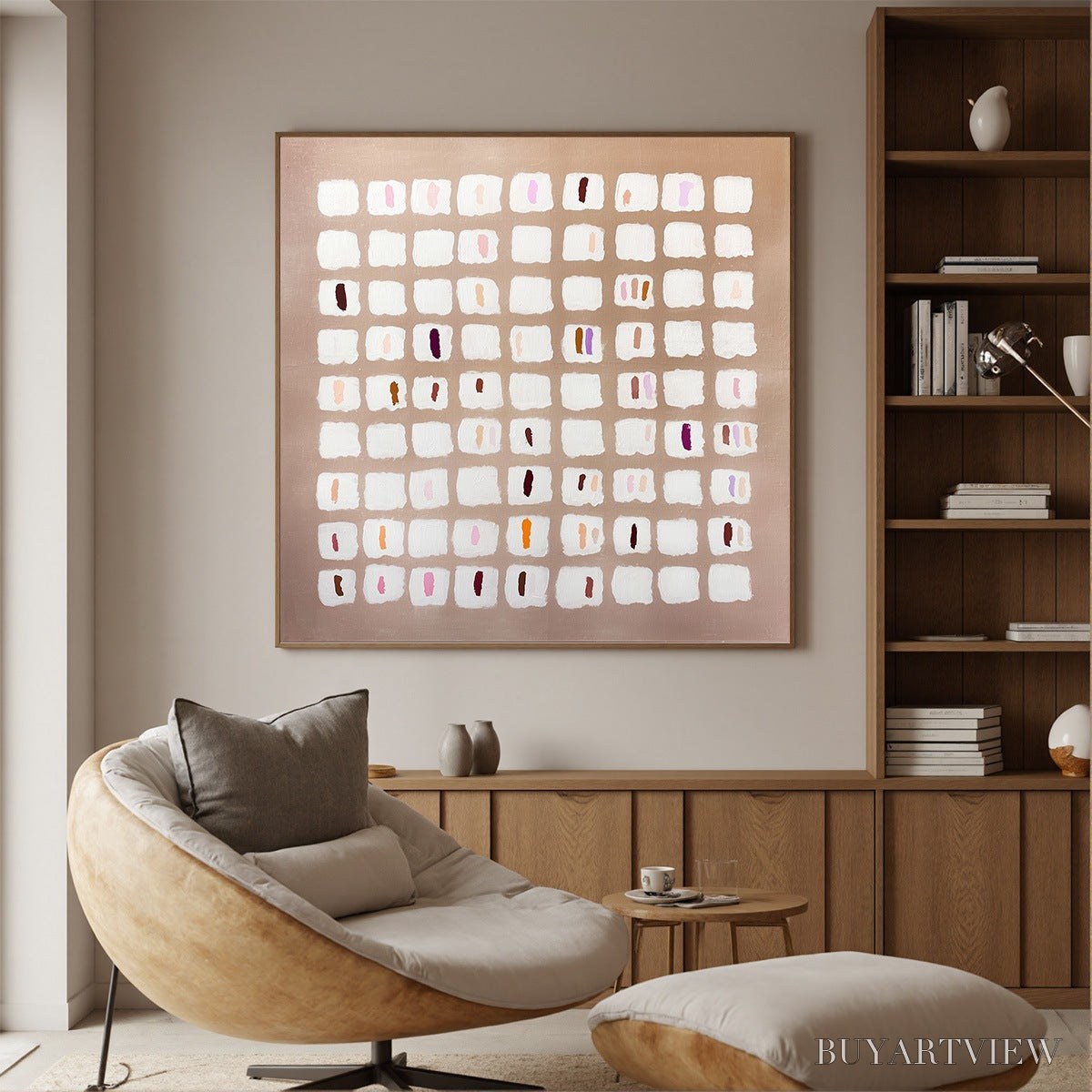 ARTOVITAS Color Field Study – Minimalist Abstract Oil Painting - image 2
