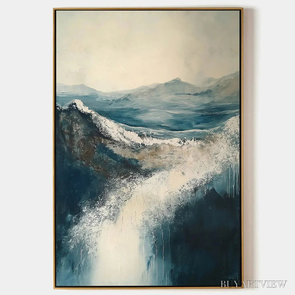 ARTOVITAS Highland Mist – Atmospheric Landscape Oil Painting - image 1
