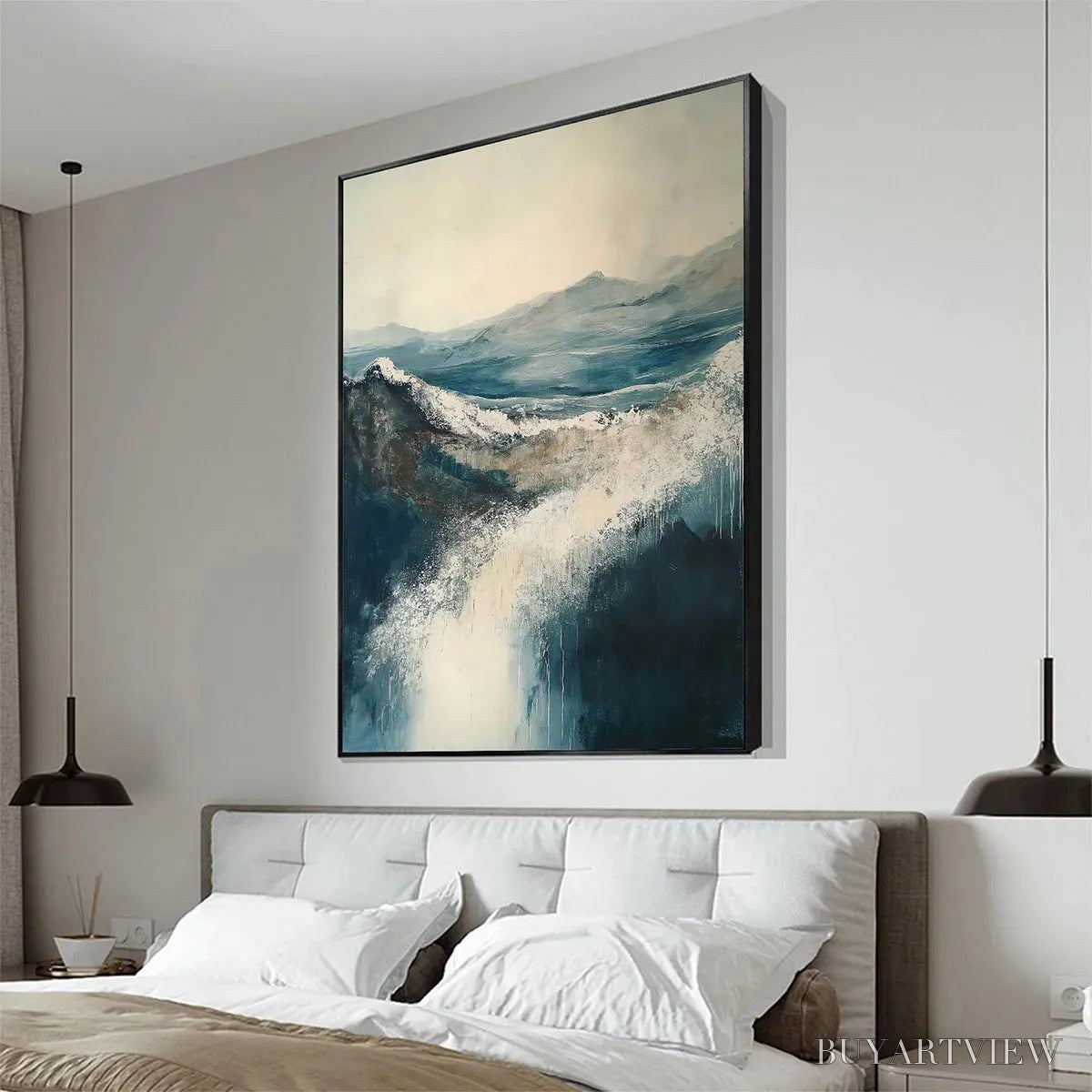 ARTOVITAS Highland Mist – Atmospheric Landscape Oil Painting - image 4