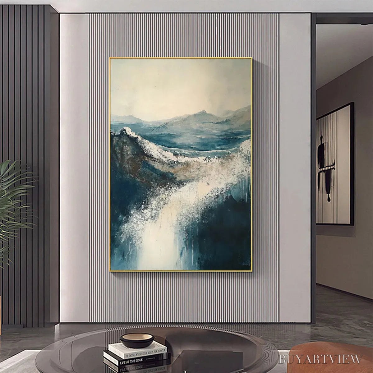 ARTOVITAS Highland Mist – Atmospheric Landscape Oil Painting - image 5