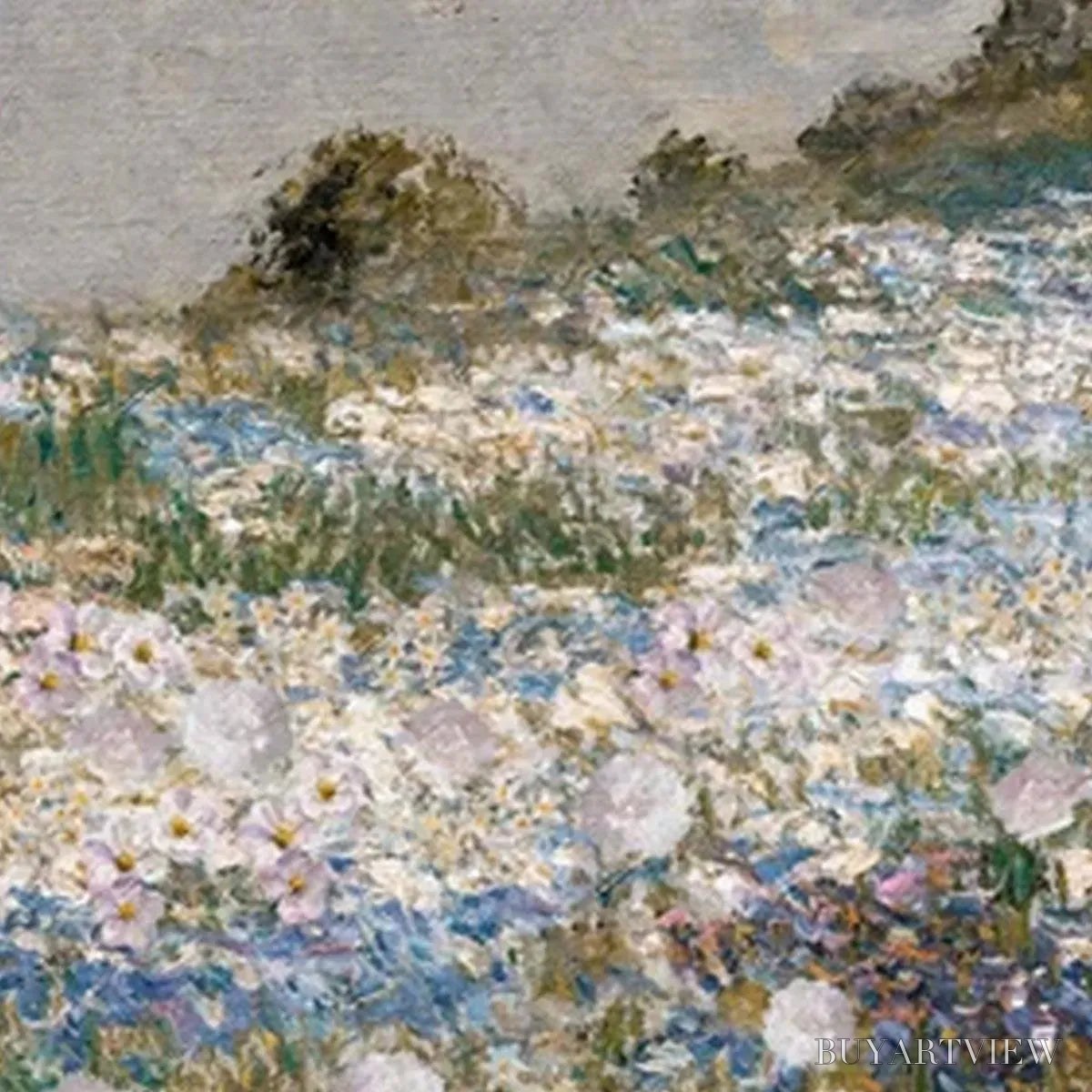 ARTOVITAS Wildflower Field Triptych – Impressionist Landscape Painting Set of 3 - image 3