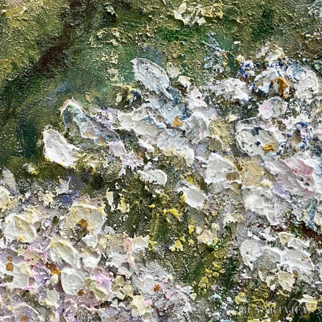 ARTOVITAS Wildflower Field Triptych – Impressionist Landscape Painting Set of 3 - image 6