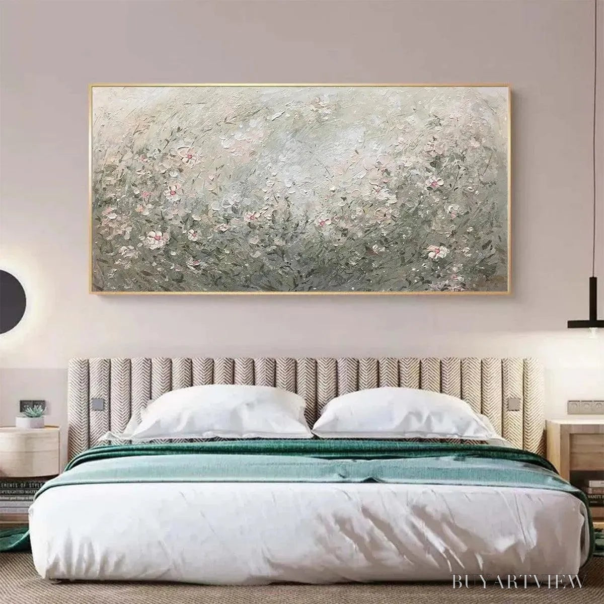 ARTOVITAS Whispering Meadow – Impressionistic Wildflower Landscape Painting - image 2