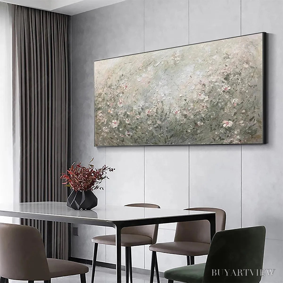 ARTOVITAS Whispering Meadow – Impressionistic Wildflower Landscape Painting - image 6