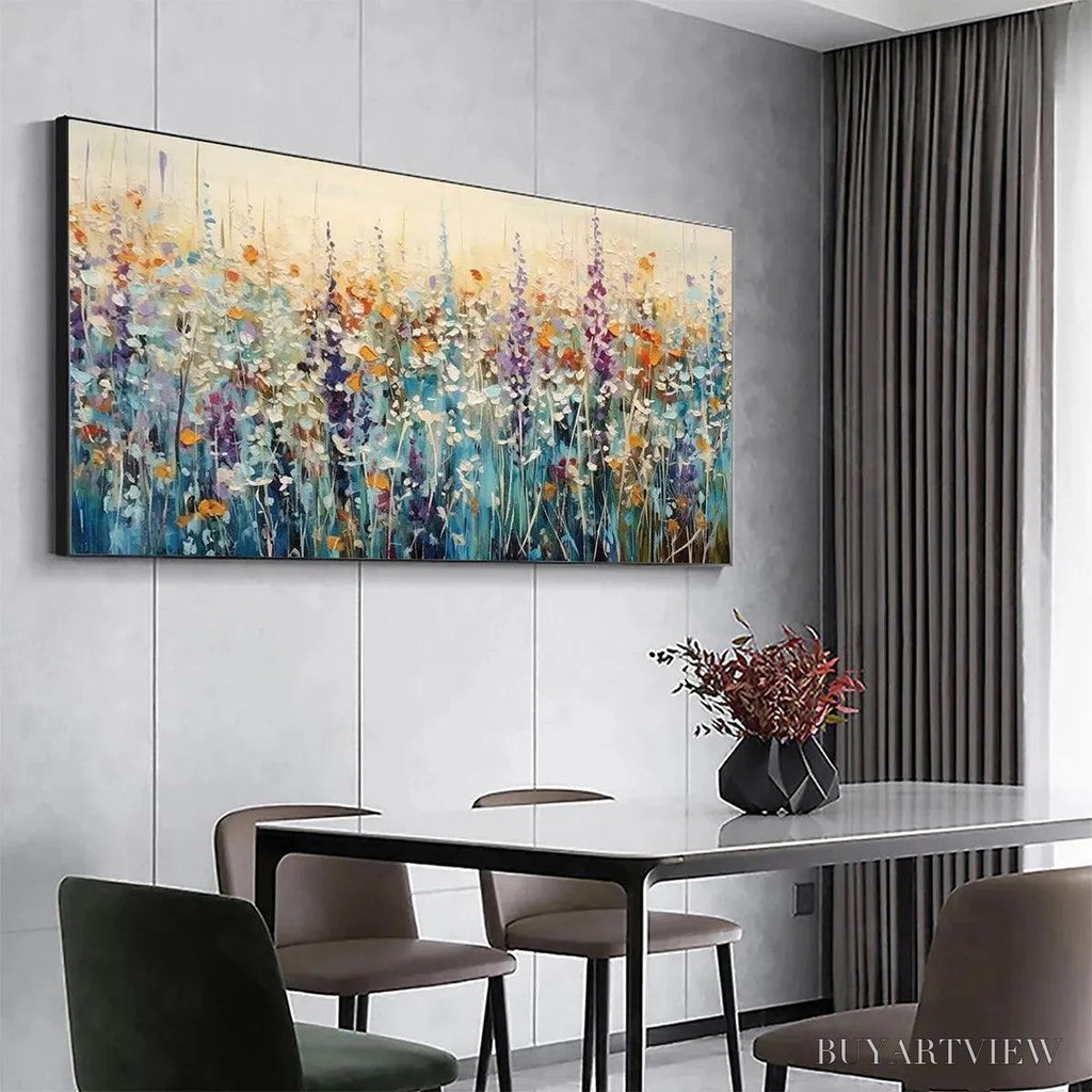ARTOVITAS Wild Meadow – Textured Impasto Wildflower Meadow Painting - image 6