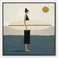 ARTOVITAS Quiet Shore – Minimalist Surfer - image 1