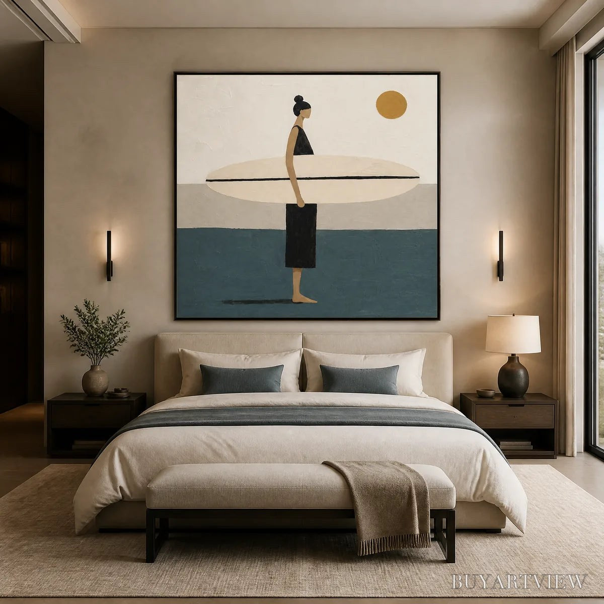 ARTOVITAS Quiet Shore – Minimalist Surfer - image 6