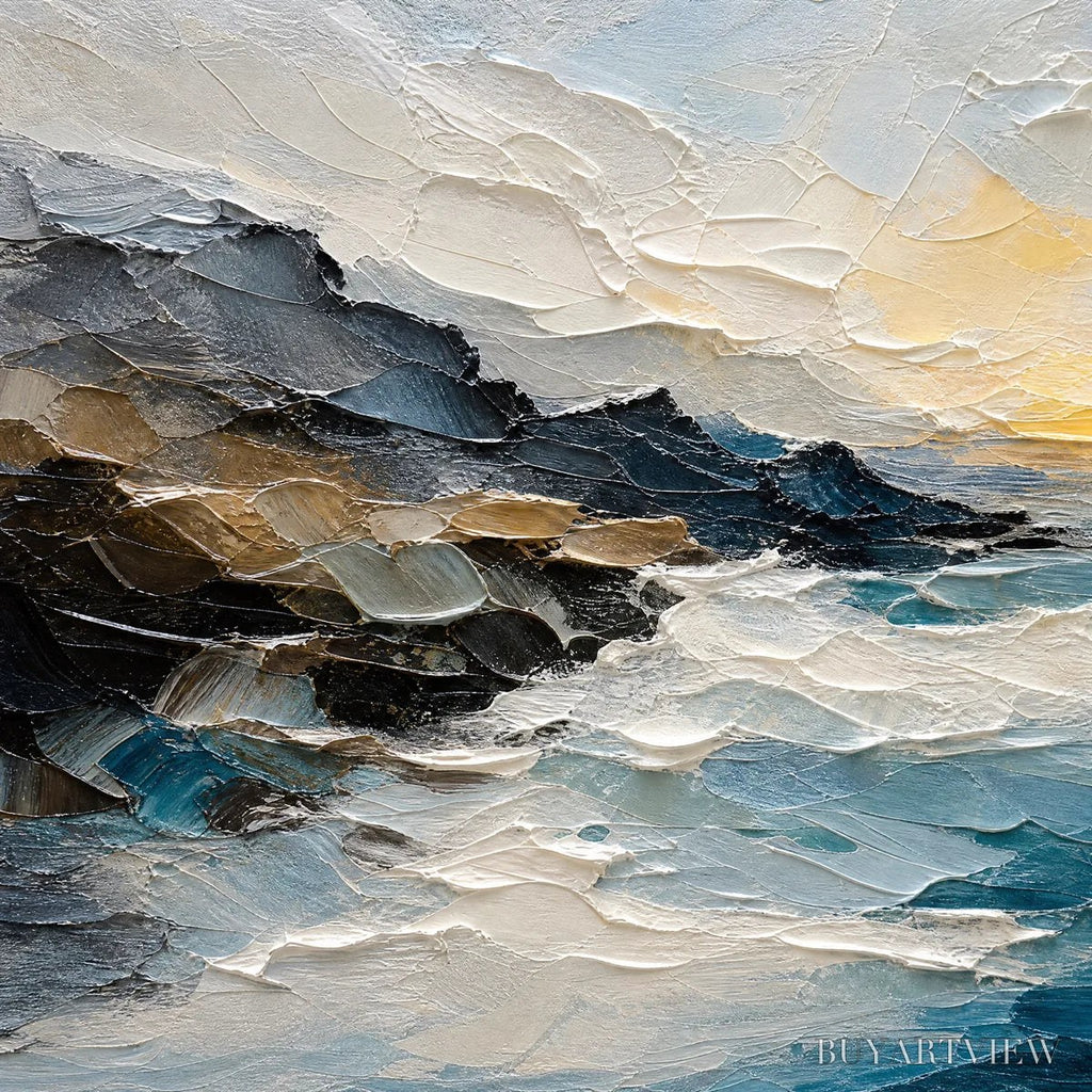 ARTOVITAS Midnight Breaker – Stormy Ocean Wave Painting - image 3