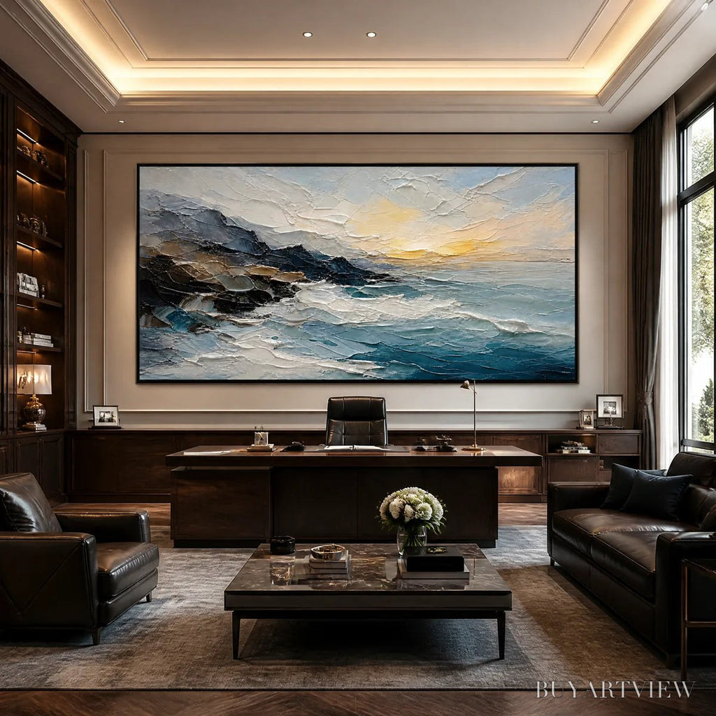 ARTOVITAS Midnight Breaker – Stormy Ocean Wave Painting - image 4