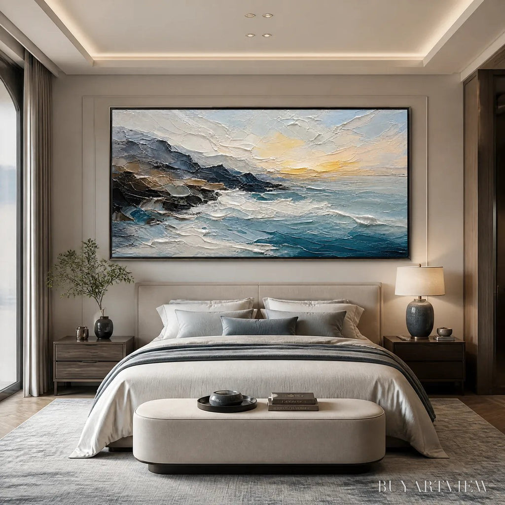 ARTOVITAS Midnight Breaker – Stormy Ocean Wave Painting - image 5