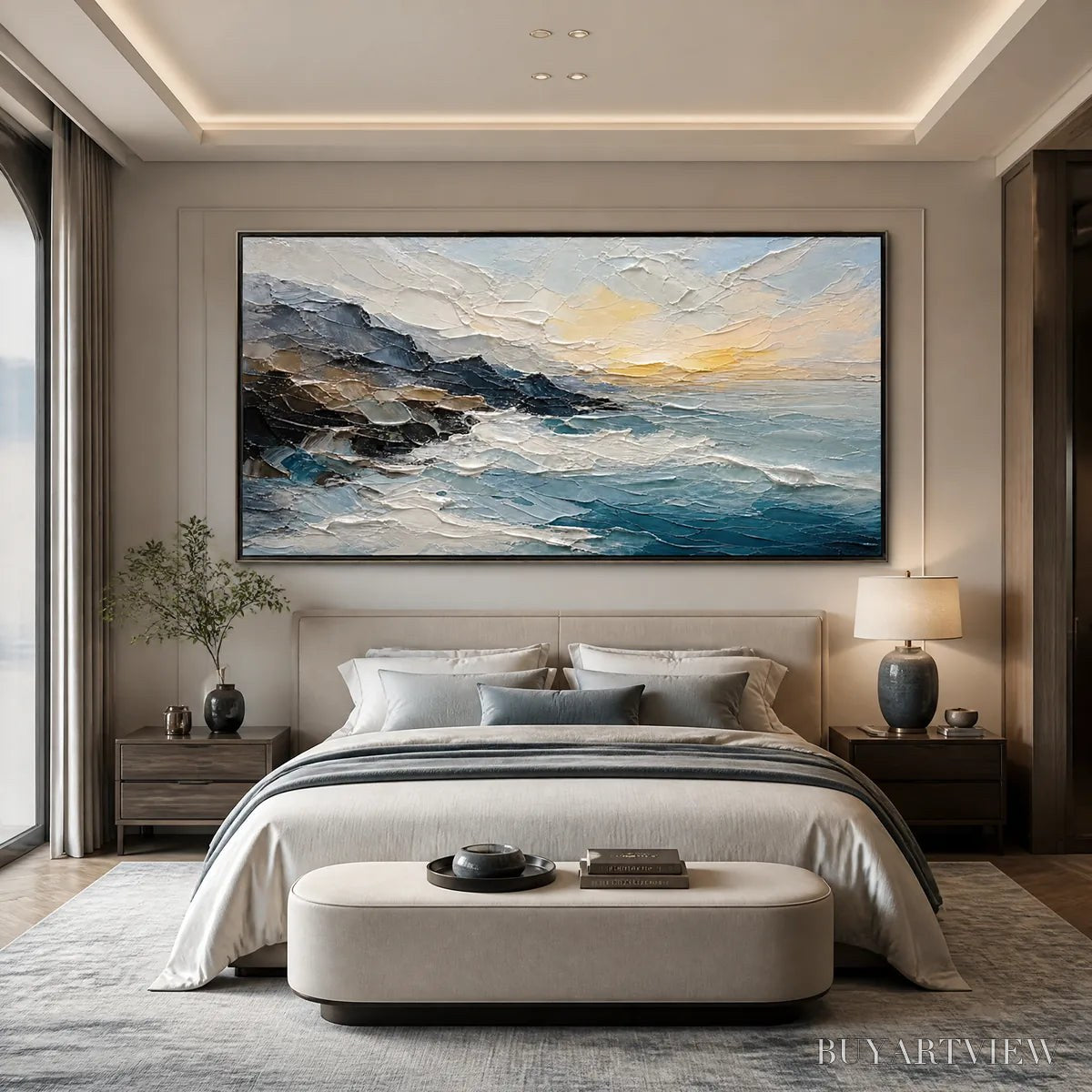 ARTOVITAS Midnight Breaker – Stormy Ocean Wave Painting - image 5