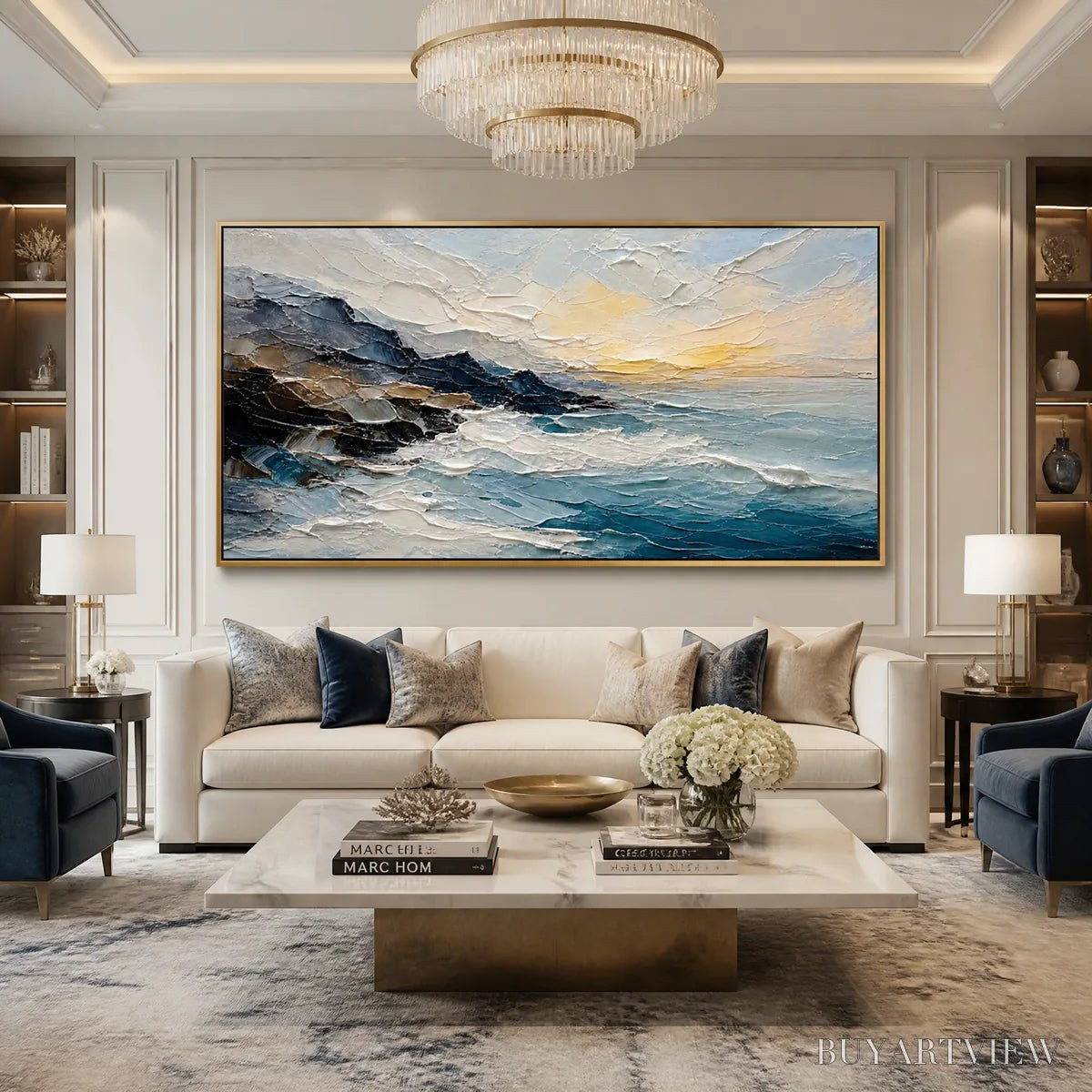 ARTOVITAS Midnight Breaker – Stormy Ocean Wave Painting - image 6