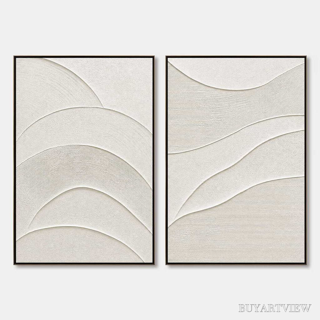 ARTOVITAS Serene Rhythm – Minimalist Textured Wabi Sabi Set - image 1