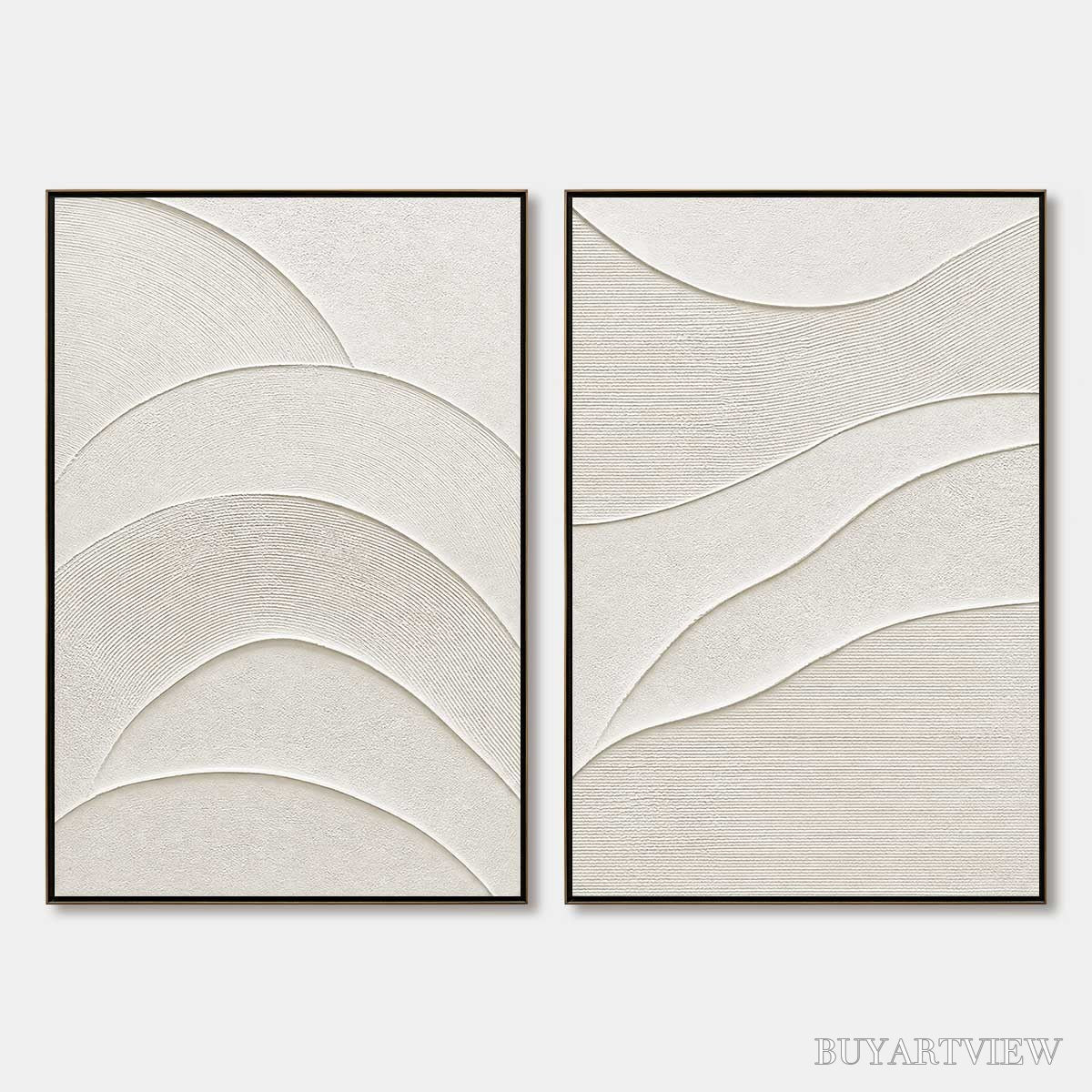 ARTOVITAS Serene Rhythm – Minimalist Textured Wabi Sabi Set - image 1