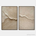 ARTOVITAS Coastal Drift – Wabi Sabi Inspired Textured Abstract Painting Set - image 1