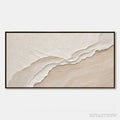 ARTOVITAS Whispers of the Tide – Textured Wabi Sabi Inspired Coastal Abstract Painting - image 1
