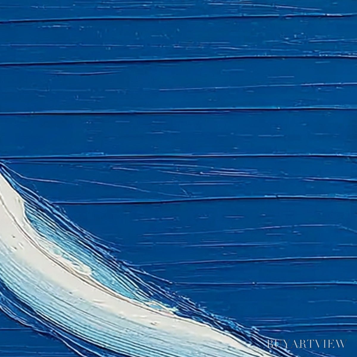 ARTOVITAS Voyage – Minimalist Textured Abstract Sailboat Painting - image 5