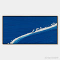ARTOVITAS Voyage | Minimalist Textured Seascape Oil Painting - image 1