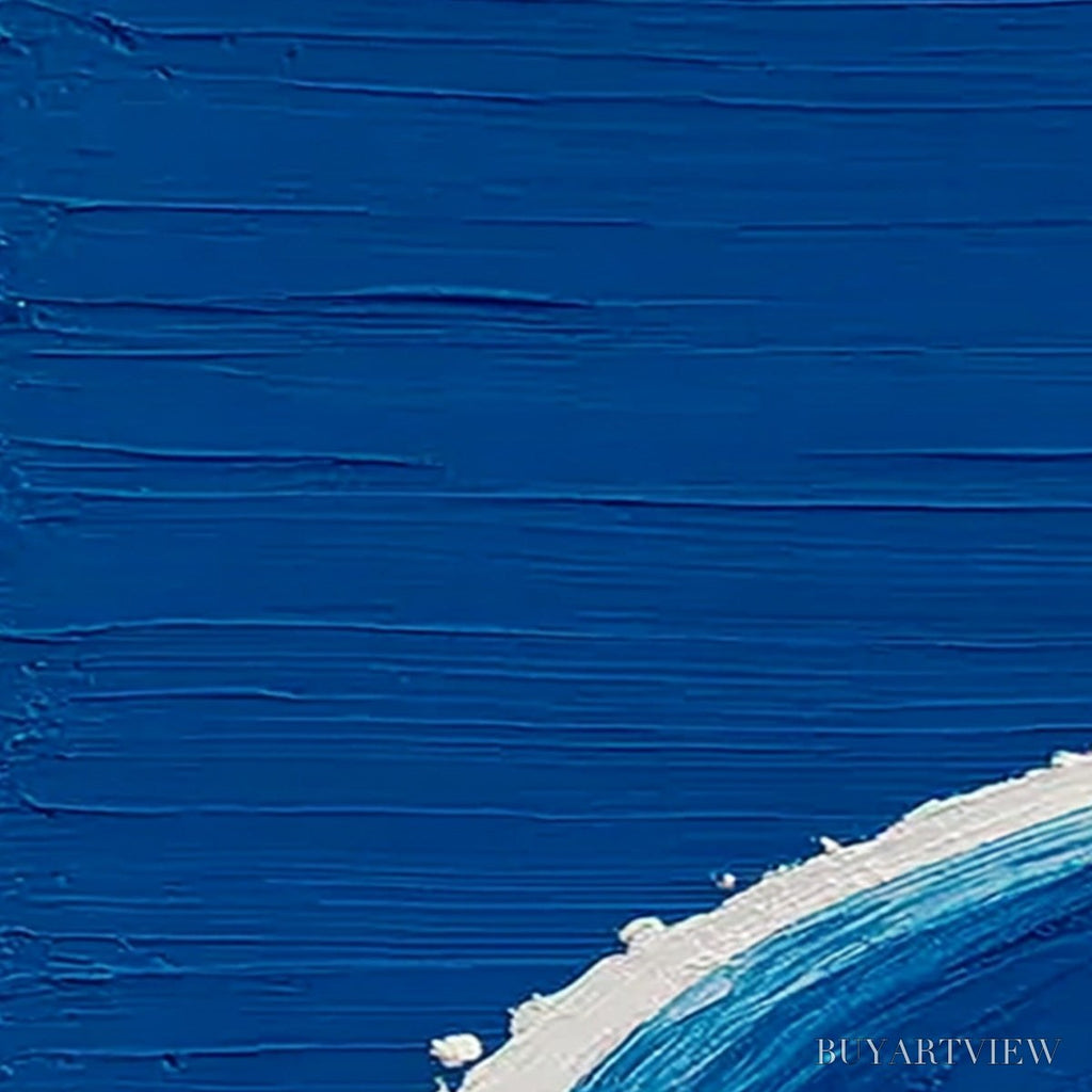 ARTOVITAS Voyage | Minimalist Textured Seascape Oil Painting - image 3