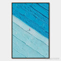 ARTOVITAS the Crossing – Textured Minimalist Abstract Seascape Painting - image 1