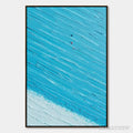 ARTOVITAS Azure Drift | Textured Abstract Beach Oil Painting - image 1