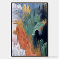 ARTOVITAS Verdant Shore | Textured Abstract Oil Painting with Gold Leaf - image 1