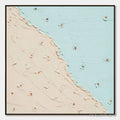ARTOVITAS Coastal Daydream – Textured Minimalist Abstract Beach Painting - image 1