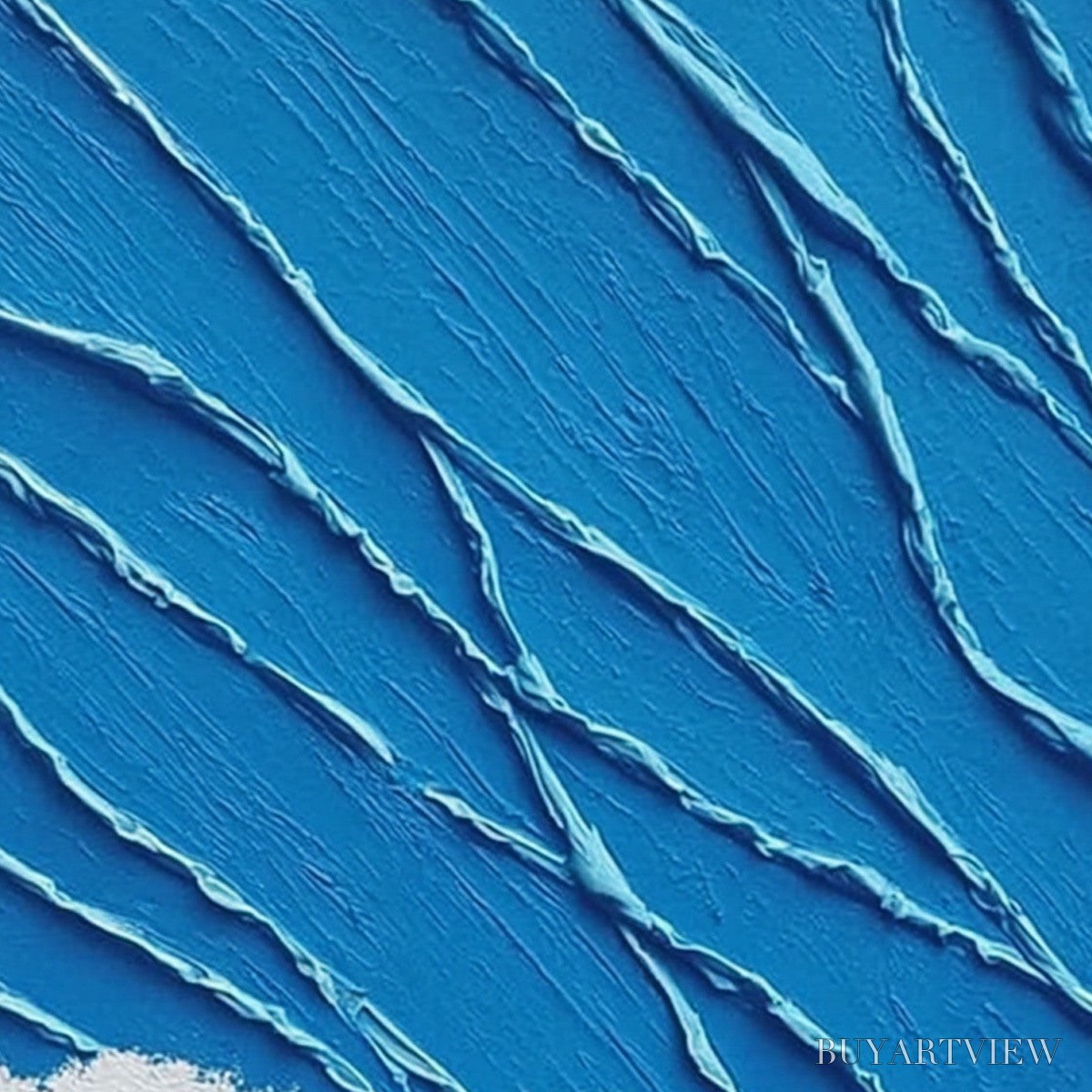 ARTOVITAS Aegean Tide – Textured Impasto Abstract Seascape Painting - image 3