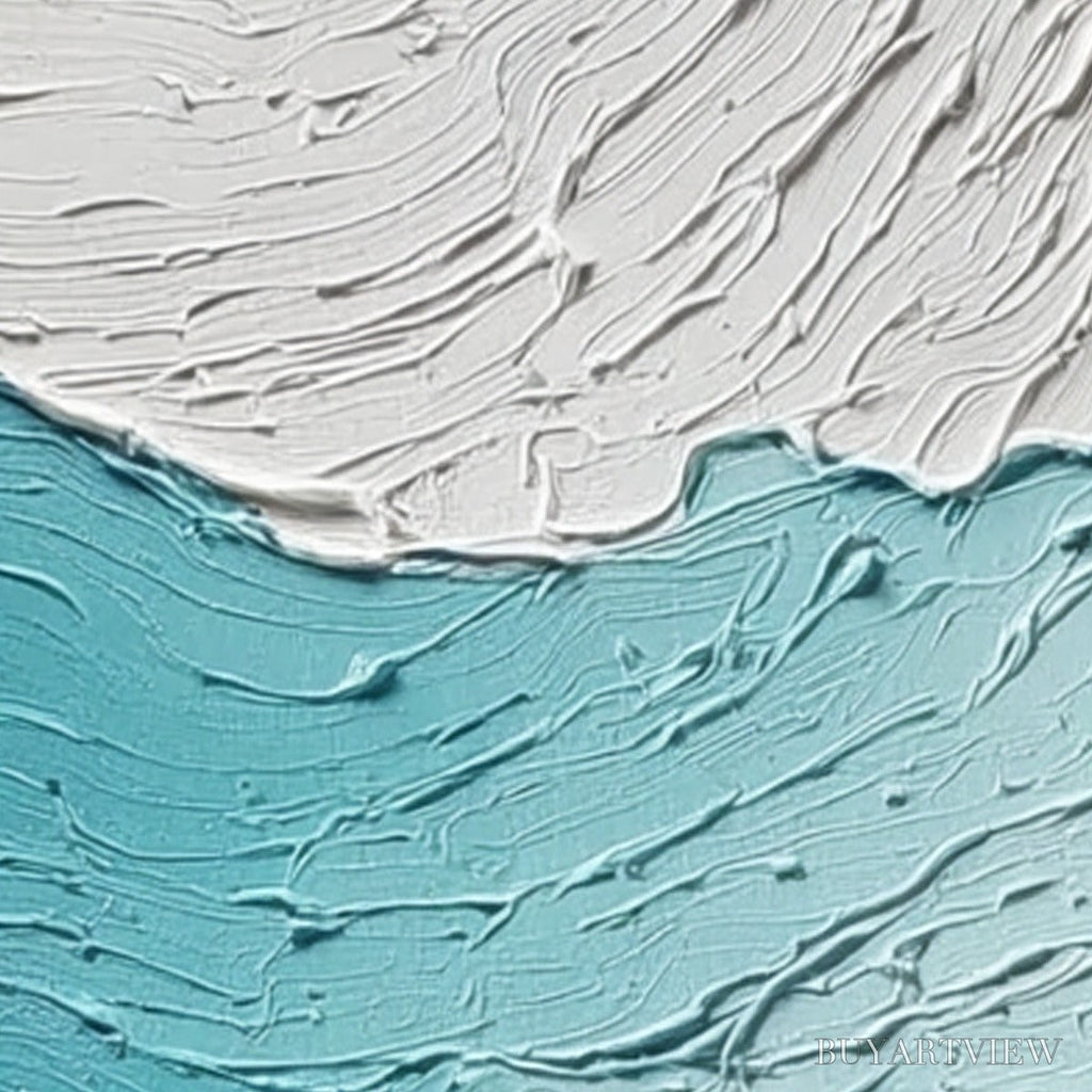 ARTOVITAS Coastal Drift – Textured Abstract Ocean Wave Painting Set - image 5