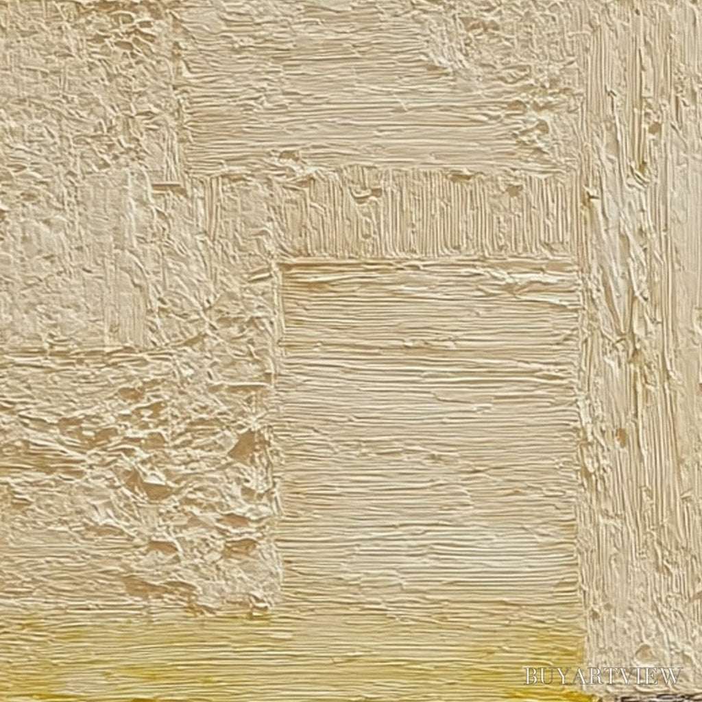 ARTOVITAS Horizon'S Edge – Textured Wabi-Sabi Abstract Seascape Painting - image 5