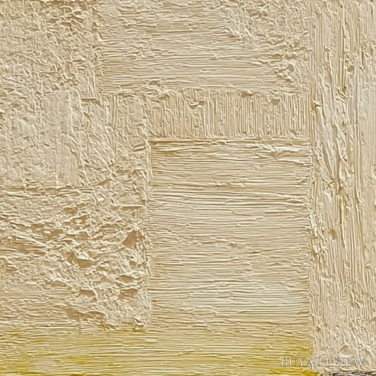 ARTOVITAS Horizon'S Edge – Textured Wabi-Sabi Abstract Seascape Painting - image 5