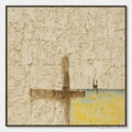 ARTOVITAS Coastal Vespers – Textured Wabi Sabi Abstract Beach Painting - image 1