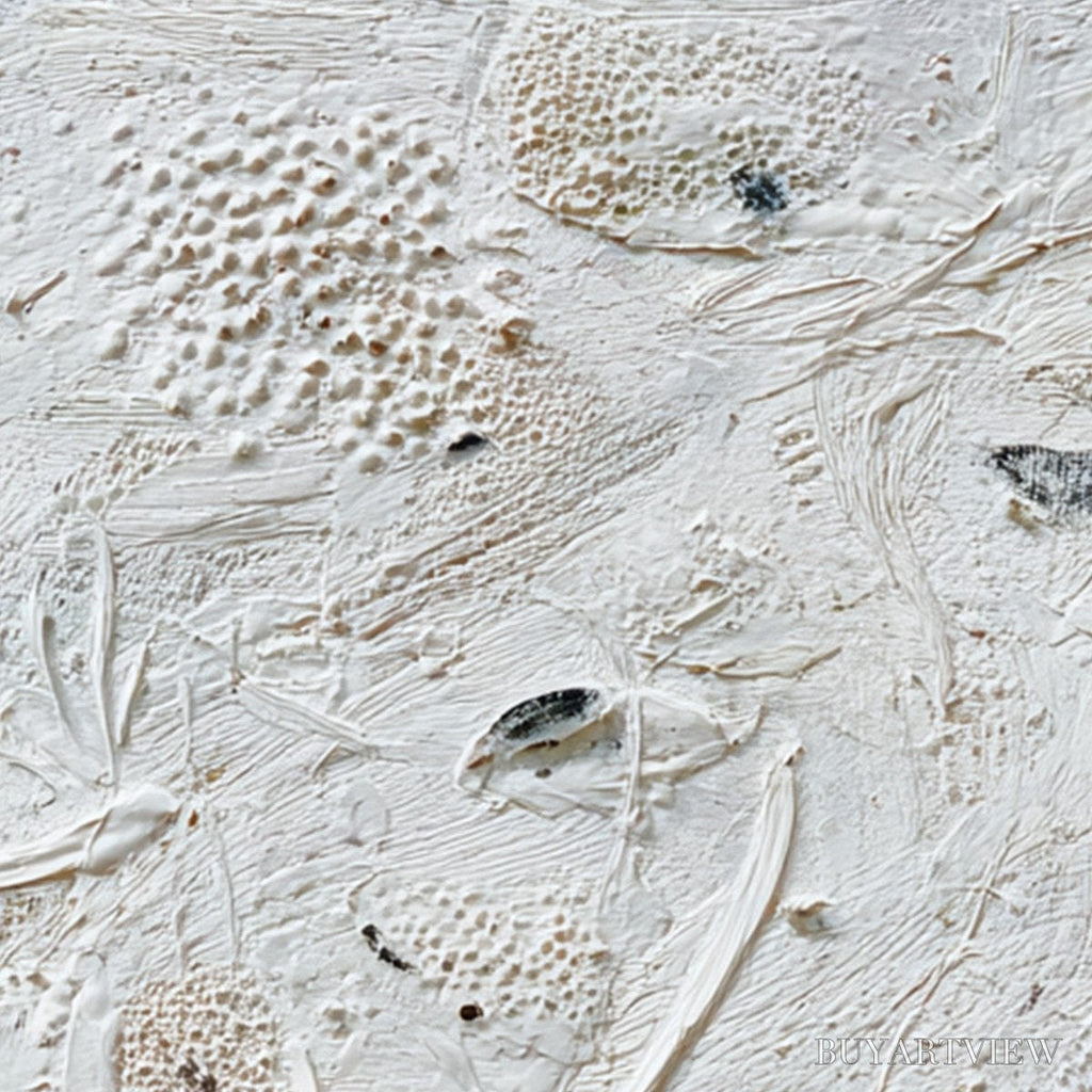 ARTOVITAS Tidal Relics – Textured Wabi Sabi Abstract Ocean Painting - image 5