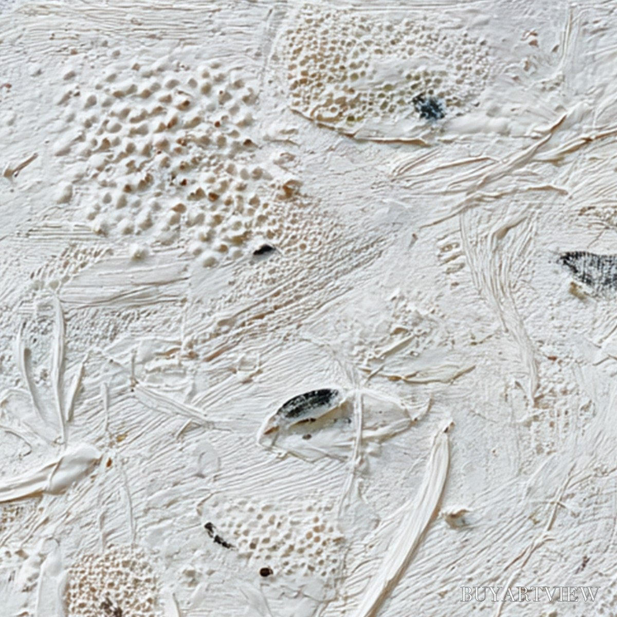 ARTOVITAS Tidal Relics – Textured Wabi Sabi Abstract Ocean Painting - image 5