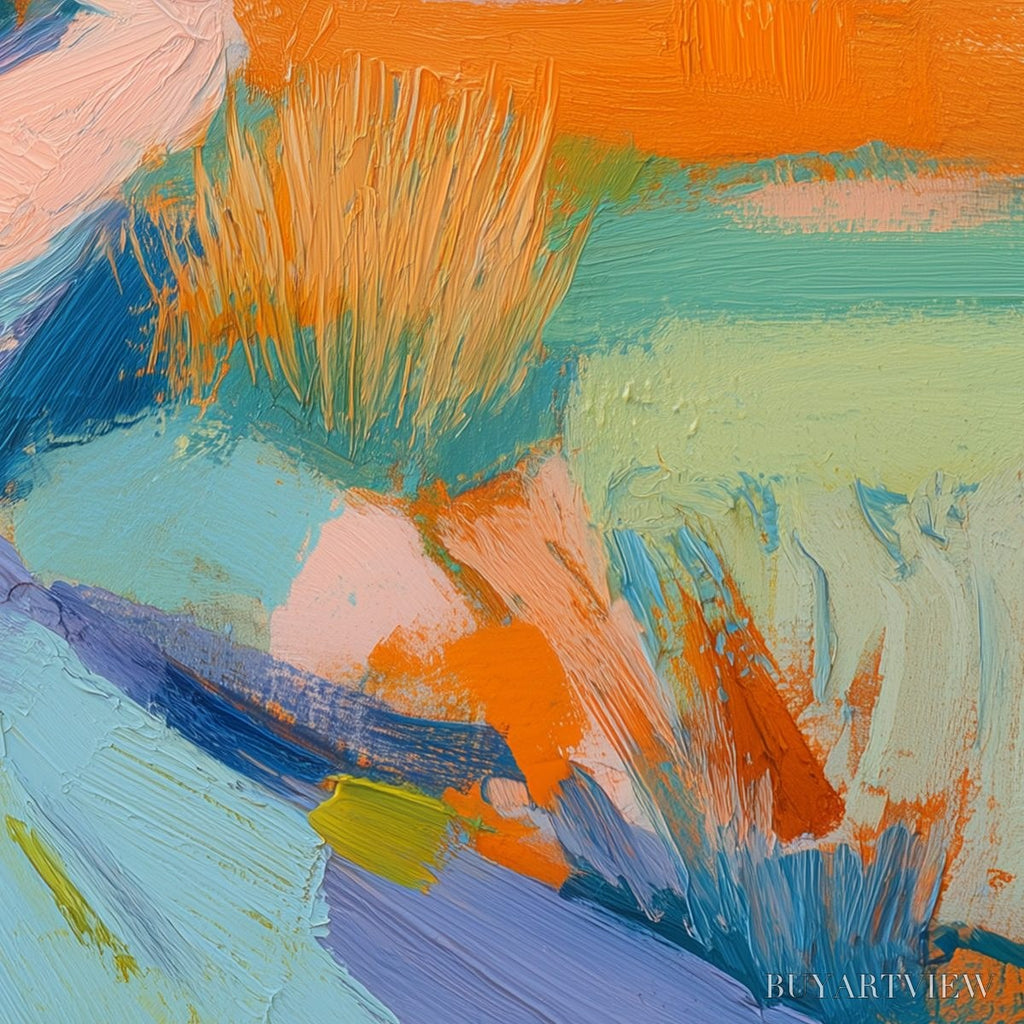 ARTOVITAS Coastal Glow – Textured Impasto Seascape Oil Painting for Coastal Decor - image 3