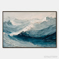ARTOVITAS Celtic Surge – Textured Impasto Ocean Wave - image 1