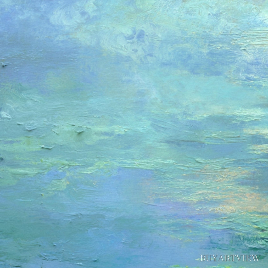 ARTOVITAS Coastal Mist – Textured Abstract Wabi Sabi Seascape Painting - image 5